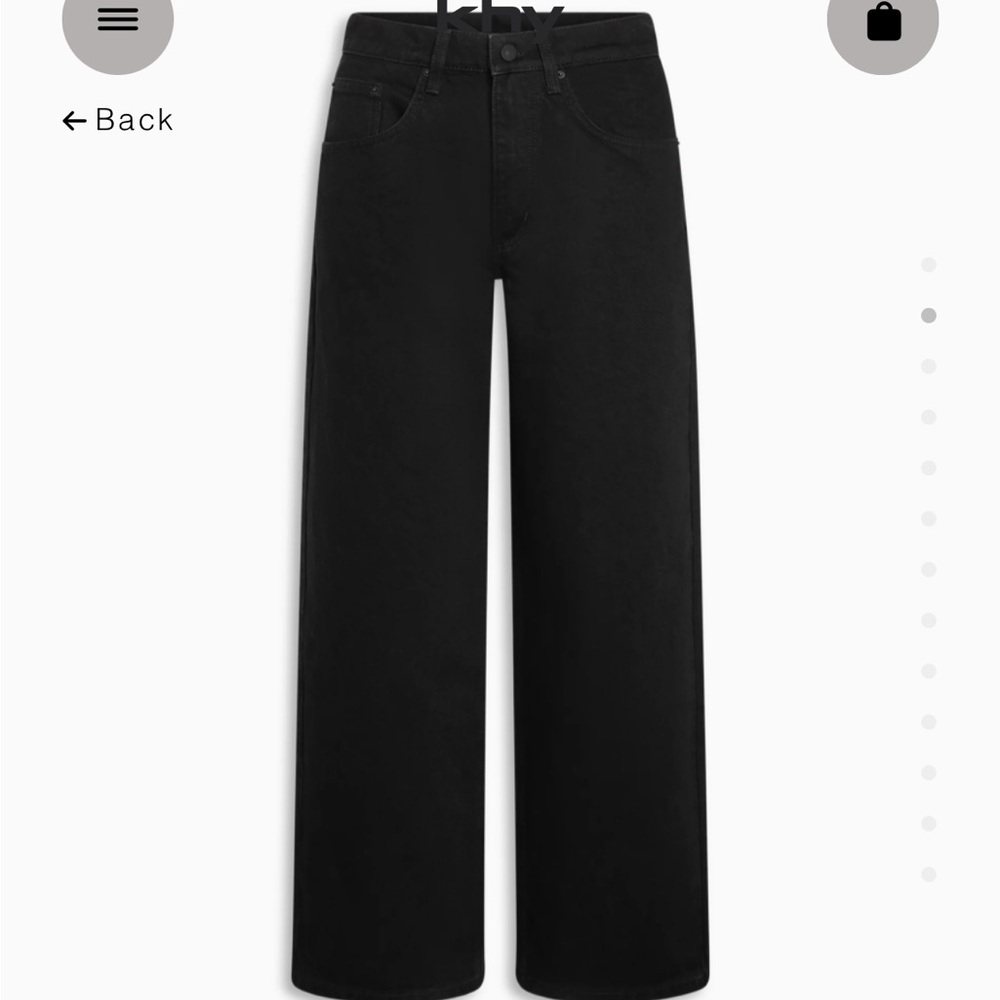 Classic Black Wide-Leg Jeans